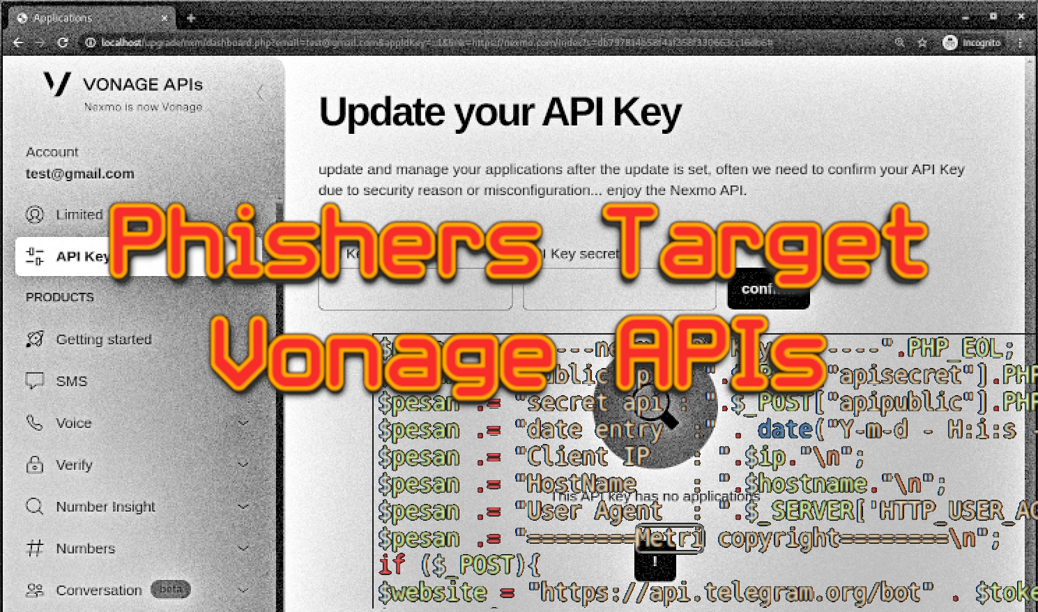 Phishers Target Vonage/Nexmo API